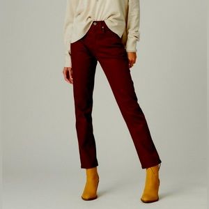High Rise Zoe Straight Coated Jean